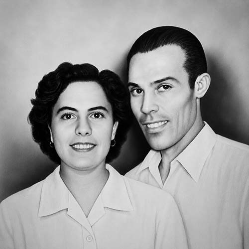 Gaetano et Rosalia Insalaco — Les fondateurs de la Pizzeria Gaetano à Toulon Portrait de Gaetano et Rosalia Insalaco, fondateurs de la première pizzeria de Toulon en 1954
